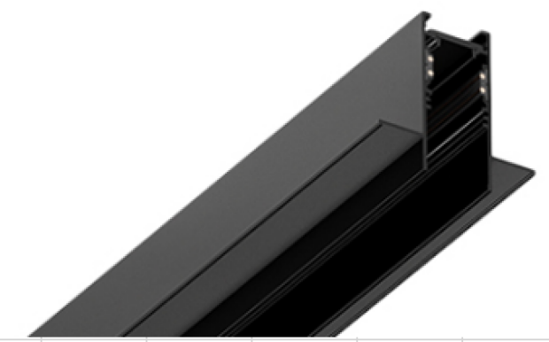 Магнитный шинопровод встраиваемый MAGNETIC TRACK V25-100